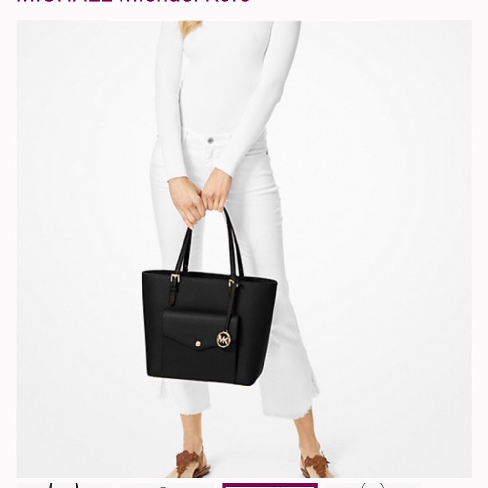 MICHAEL MICHAEL KORS Gold-Tone Leather Tote